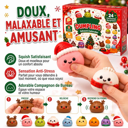 Calendrier de l’Avent 2026 : 24 petits raviolis squishy