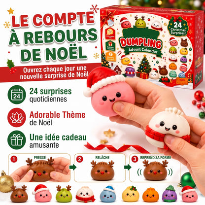 Calendrier de l’Avent 2026 : 24 petits raviolis squishy