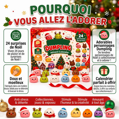 Calendrier de l’Avent 2026 : 24 petits raviolis squishy