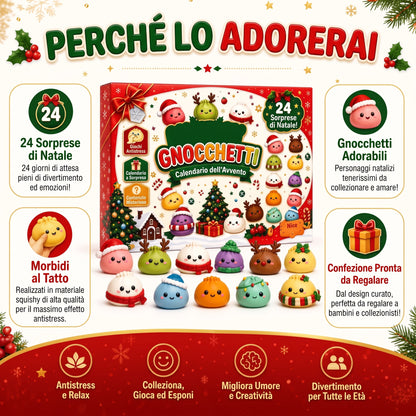 Calendario dell'Avvento 2026: 24 Squishy Raviolini
