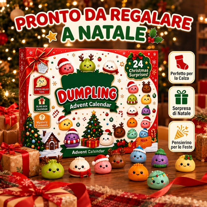Calendario dell'Avvento 2026: 24 Squishy Raviolini