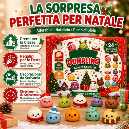 Calendario dell'Avvento 2026: 24 Squishy Raviolini
